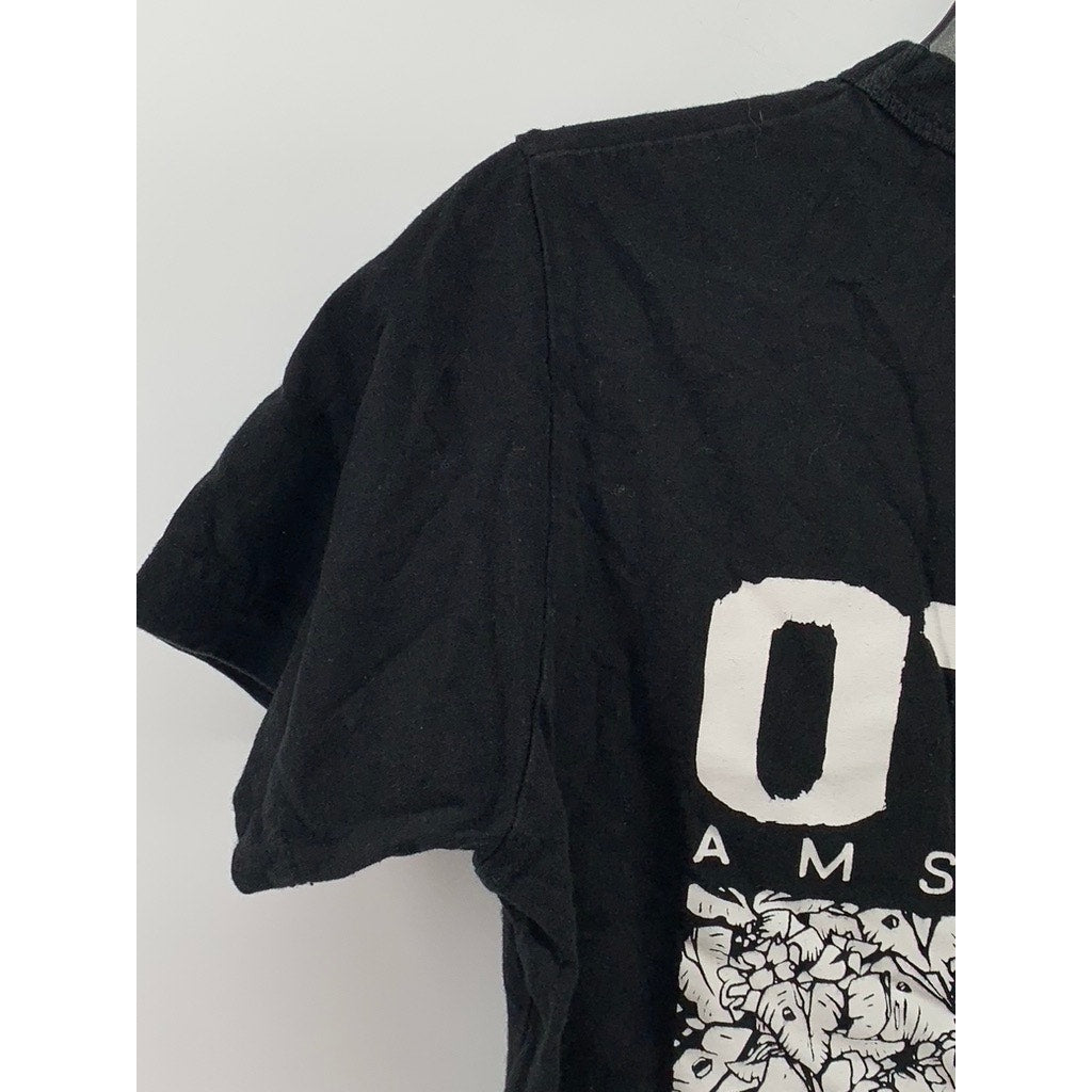 B&C COLLECTION Women's Black Overtoom 301 Graphic T-Shirt SZ L
