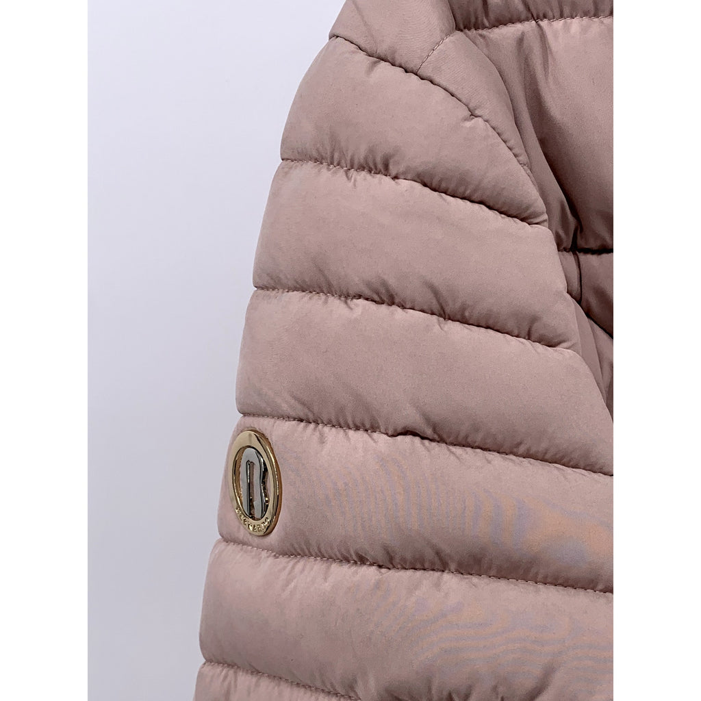 BERNARDO Women's Pink Packable Hooded Puffer Jacket SZ 2XL