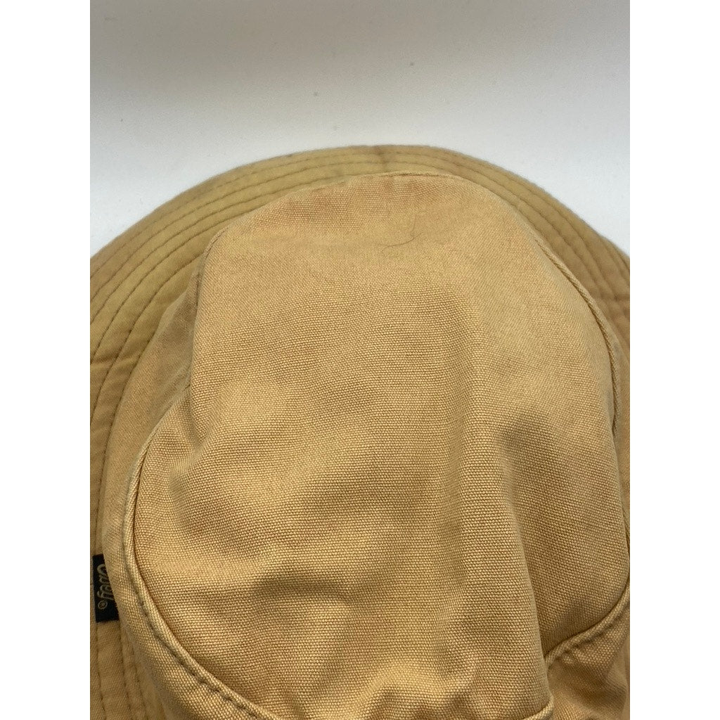 OBEY Men’s Tan Canvas Vintage Casual Neck-Tie Bucket Hat SZ OS