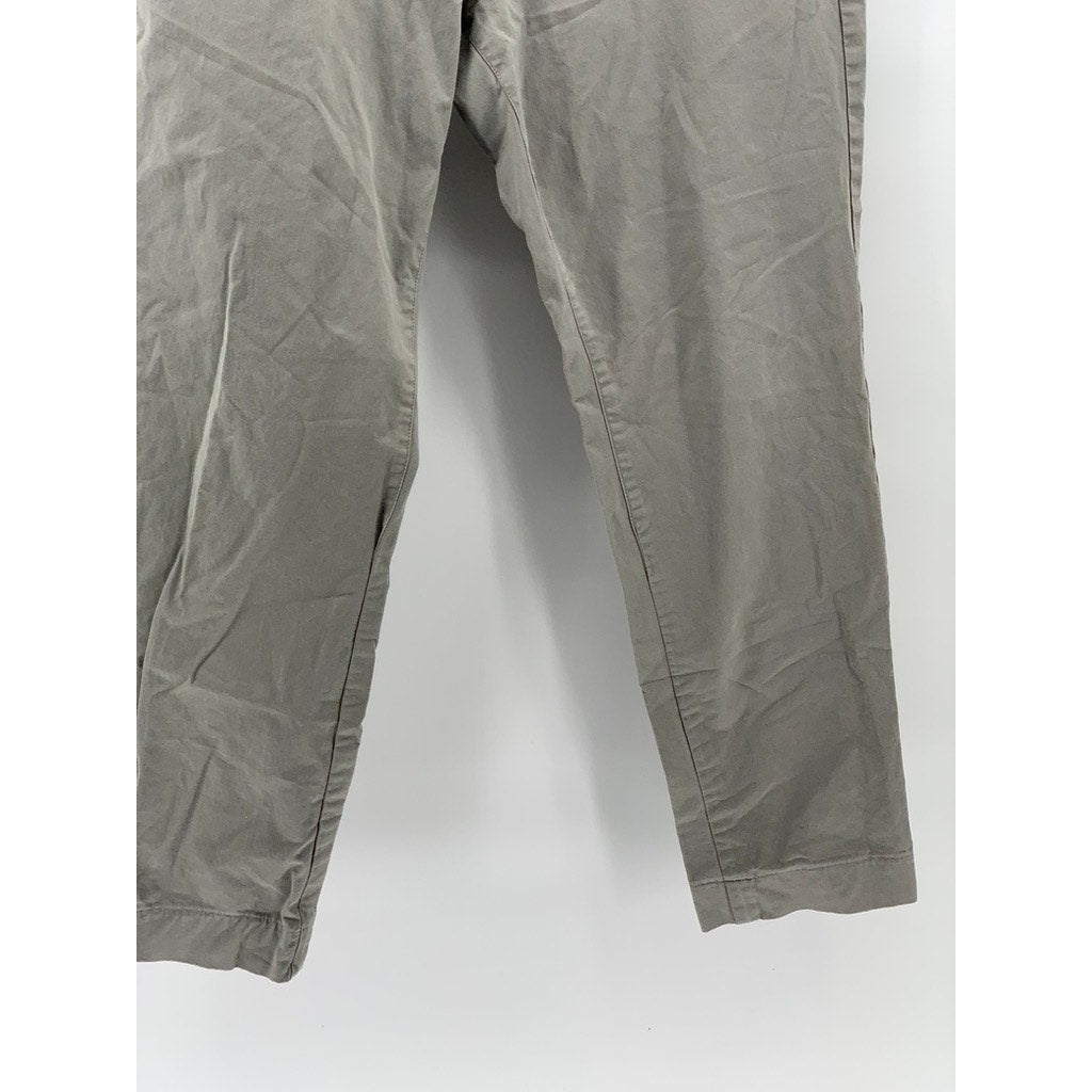 BONOBOS Men's Light Gray Straight-Leg Chino Pants SZ 35X32