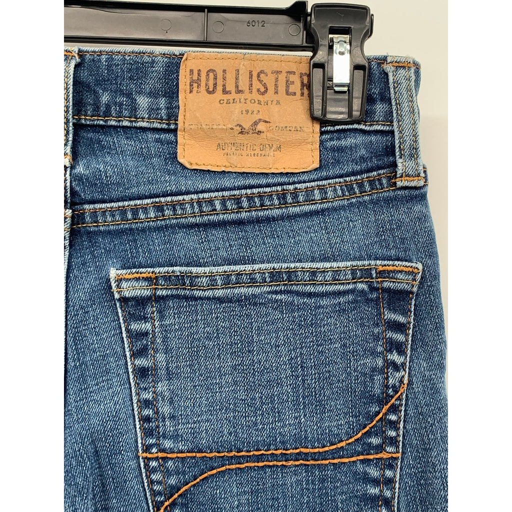 HOLLISTER Men's Blue Denim Slim-Leg Regular-Fit Five-Pocket Jeans SZ 29X30