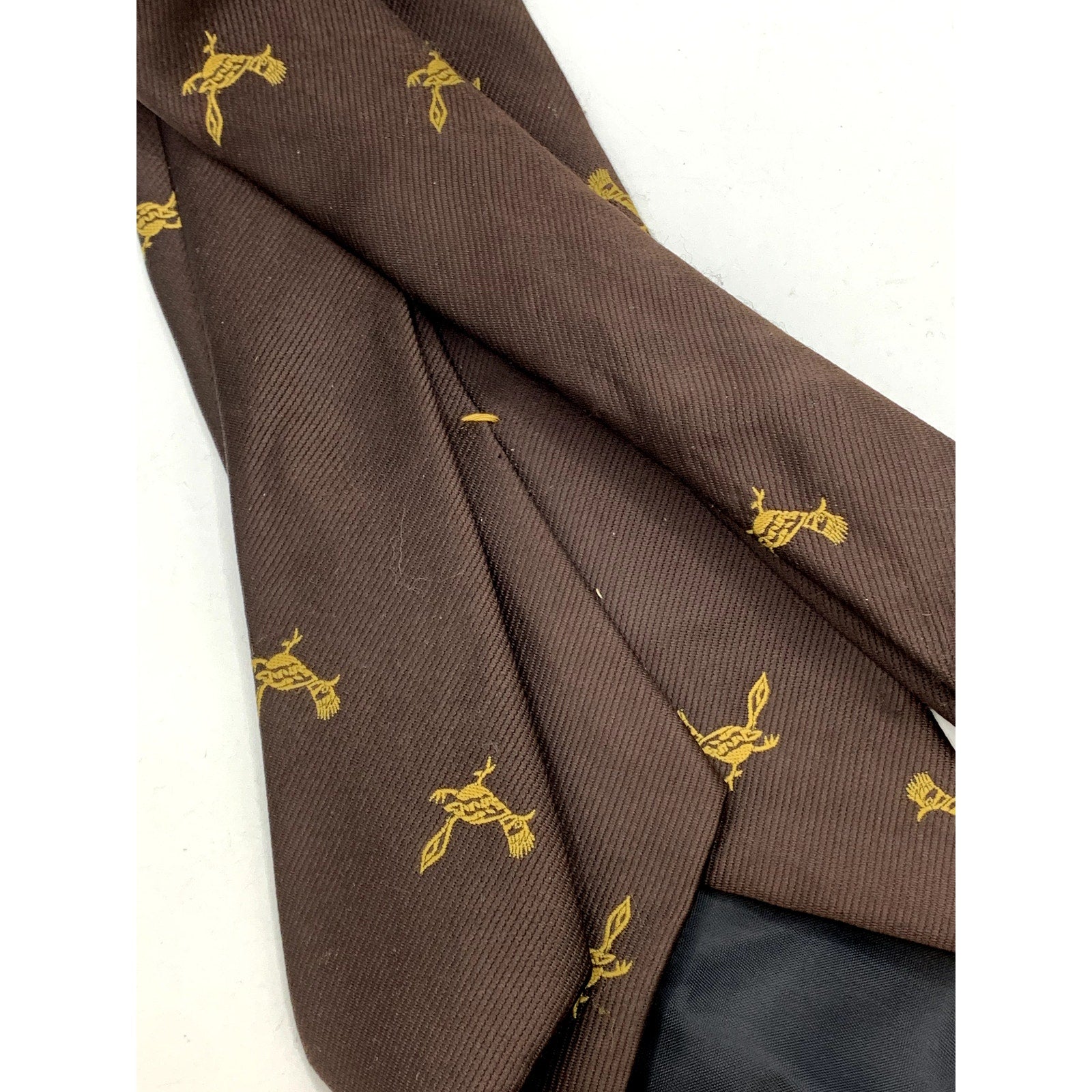 UNBRANDED Men's Vintage Brown Roadrunner Regular Tie OS