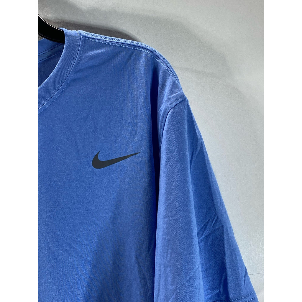 NIKE Men's Blue Crewneck Dri-Fit Athletic-Cut The Nike Active T-Shirt SZ L