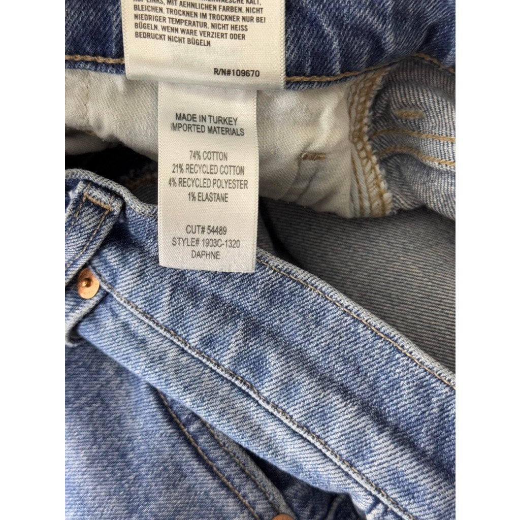 CITIZENS OF HUMANITY Women's Blue Denim Daphne Straight-Leg Jeans SZ 27