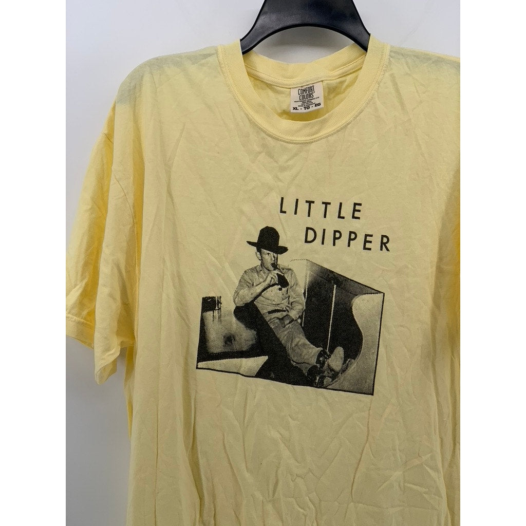 COMFORT COLORS Men's Yellow Crewneck Short Sleeve Little Dipper T-Shirt SZ XL