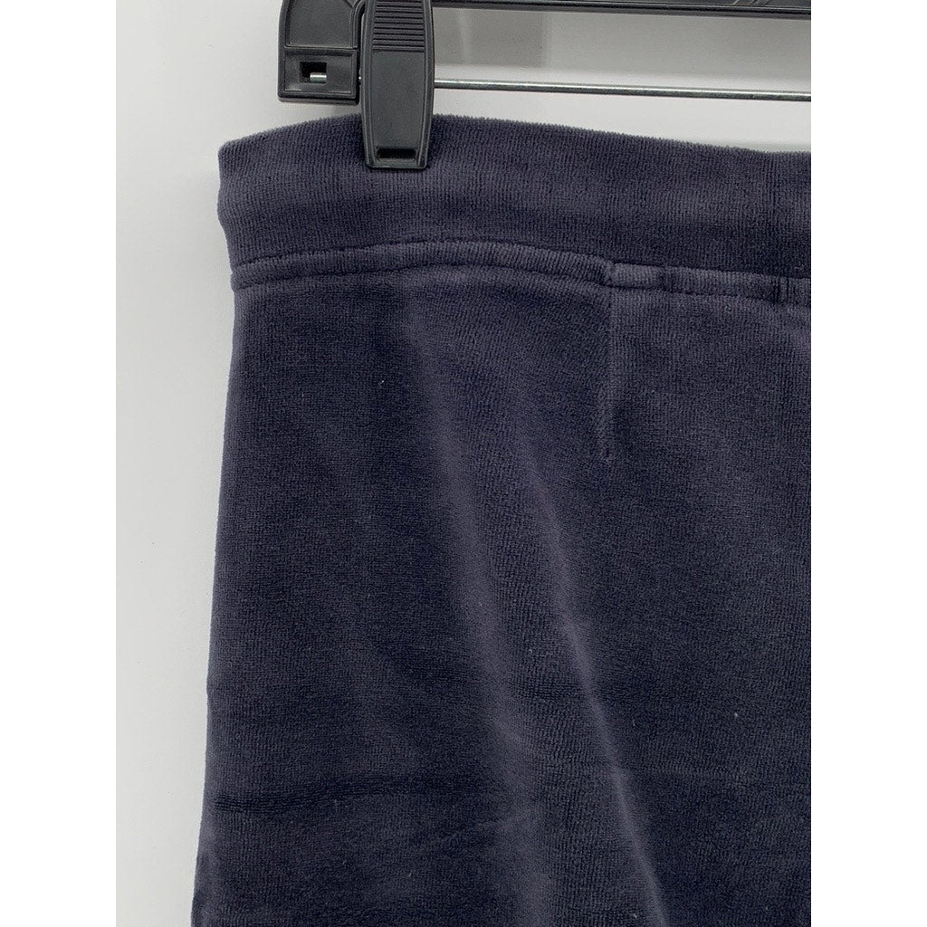 EXPRESS Women's Navy Velour Wide-Leg Sweatpants SZ XS