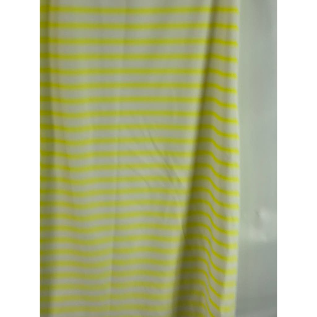 JUDE CONNALLY Women's Yellow/White Striped Beth Crewneck Mini Dress SZM