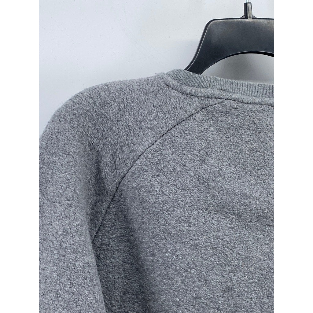 UNDER ARMOUR Men's Gray Fitted Crewneck Long Sleeve Sweatshirt SZ XL