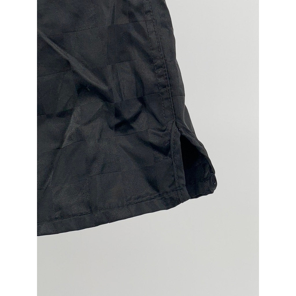 UMBRO Women's Black Checkered Board Pull-On Shorts SZ L