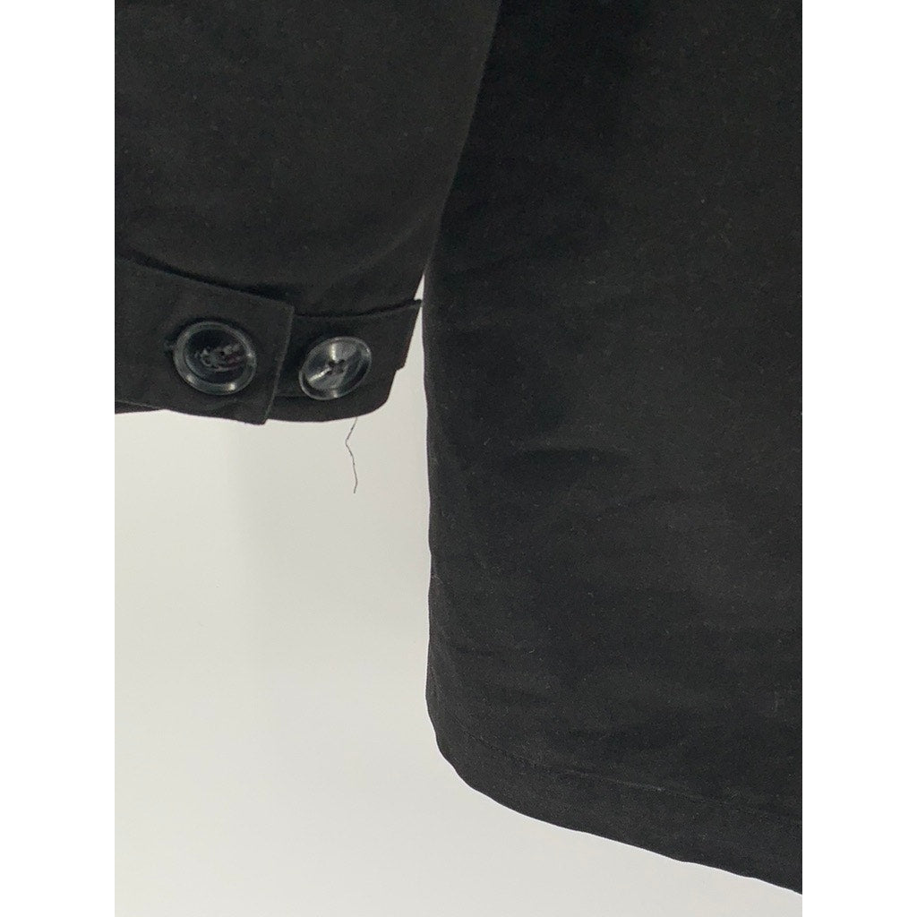 SATURDAYS SURF NYC Men's Black Faux Fur Parka Jacket SZ S