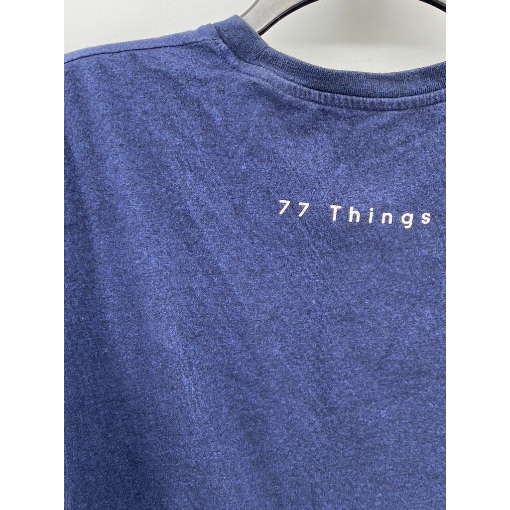 UNBRANDED Unisex Adult Navy Create Constellations Not Stars Graphic T-Shirt SZ S