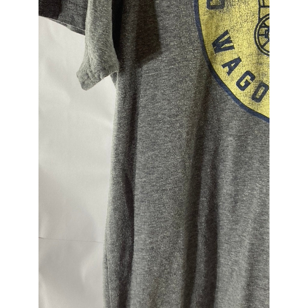 SPORTIQE APPAREL CO. Men's Gray Wagon Outpost Graphic Crewneck T-Shirt SZ M
