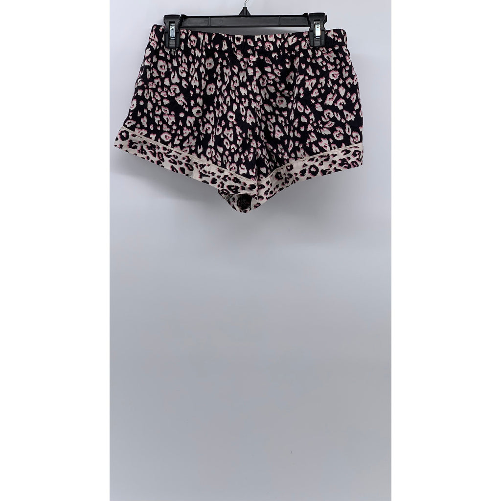 VICTORIA'S SECRET Women's Leopard Print Pull-On Relaxed-Fit Pajama Shorts SZ M