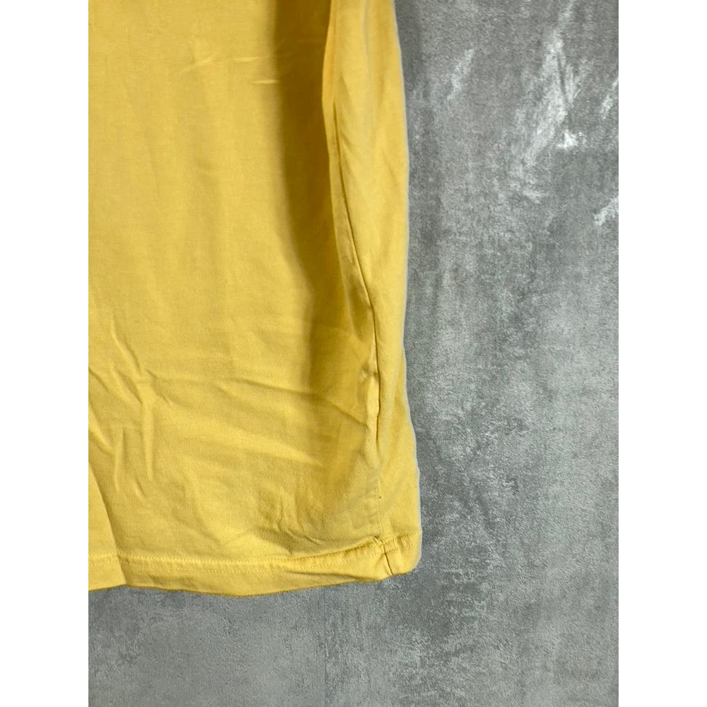 AMERICAN EAGLE Men's Yellow Crewneck Super Soft Standard-Fit T-Shirt SZ L