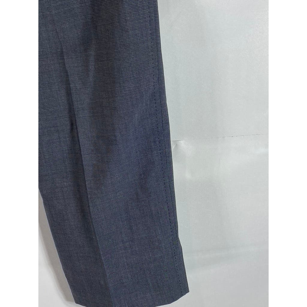 PAUL SMITH Men's Blue Wool Flat Front Dress Pants SZ 32X30