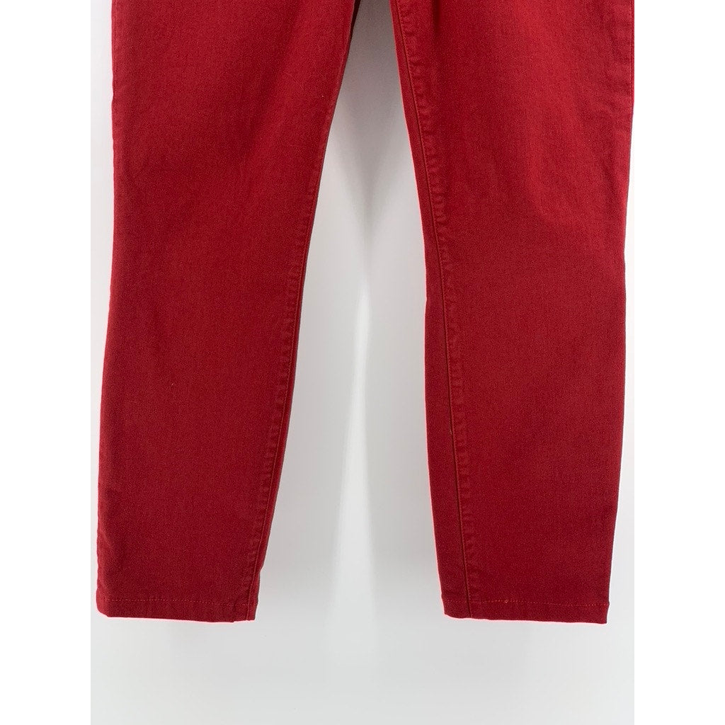 JOE'S Women's Red Skinny Visionaire Cotton-Blend Pant SZ 29