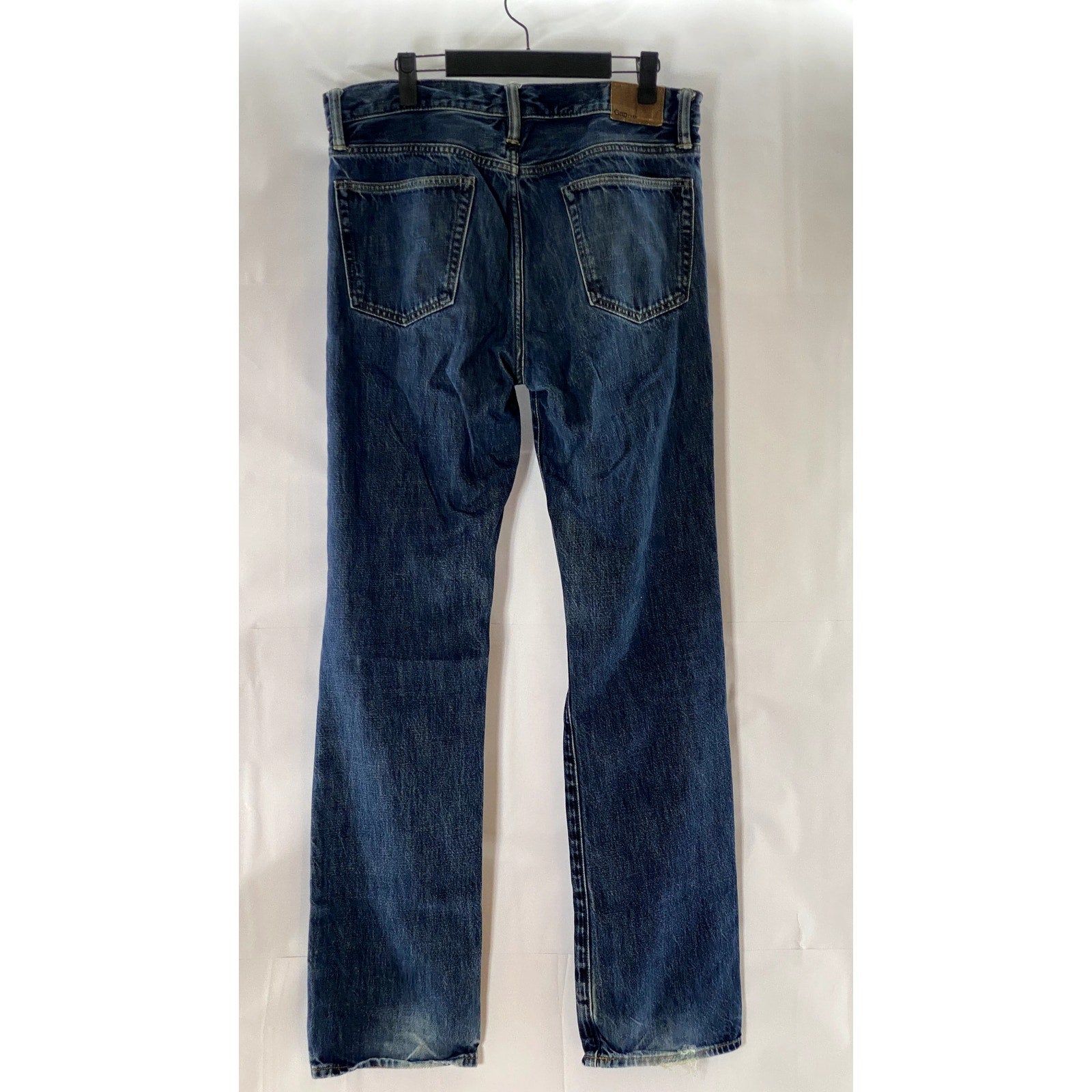 GAP 1969 Men's Blue Relaxed-Fit Straight-Leg Denim Five Pocket Jeans SZ 32X34