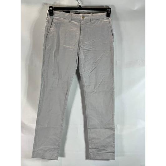 J.CREW Men's Light Gray Mercantile Flex Slim-Fit Four-Pocket Pants SZ 31X30