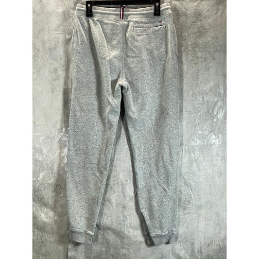 TOMMY HILFIGER Men's Light Grey Solid Drawstring Pull-On Jogger Pants SZ M