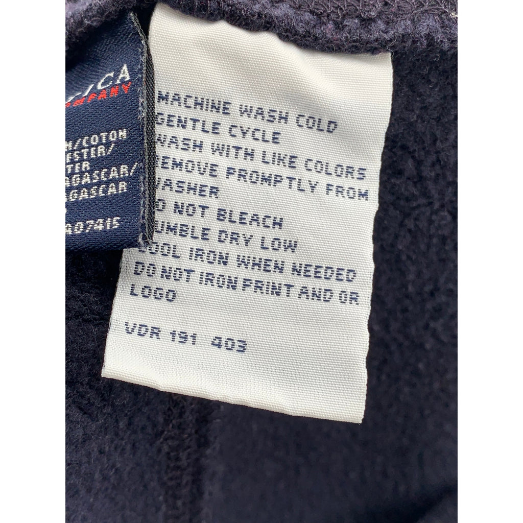 NAUTICA JEANS COMPANY Women's Vintage Navy Wide-Leg Relaxed-Fit Sweatpants SZ S