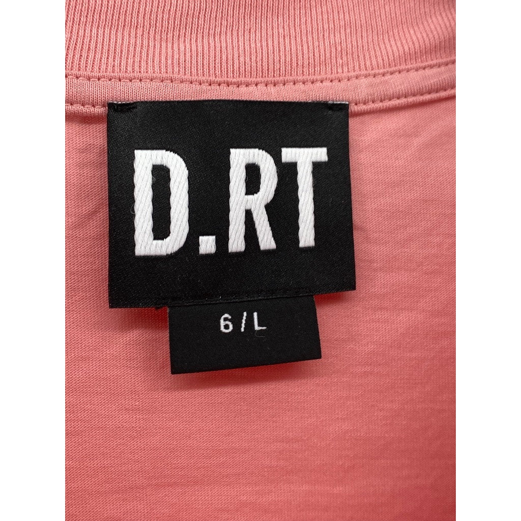 D.RT Men's Pink Vinyl Adjust Adapt Evolve Graphic Short Sleeve T-Shirt SZ L