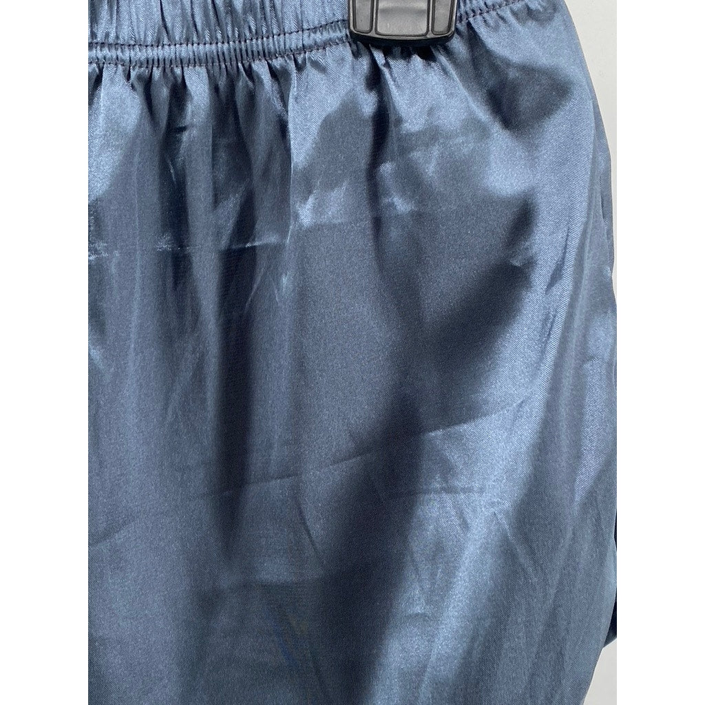 UNBRANDED Women's Blue Lightweight Pull-On Pajama Shorts SZ M