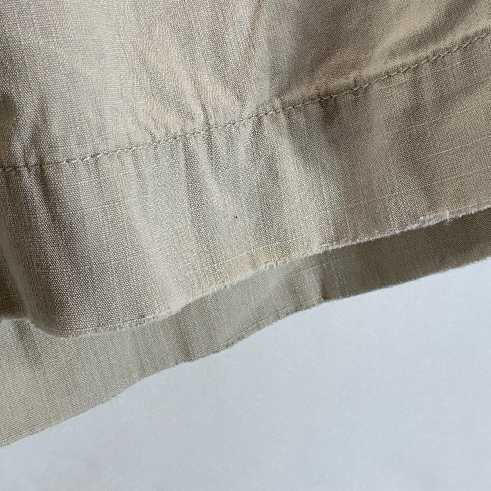 LUCKY BRAND BY GENE MONTESANO Men's Beige Regular-Fit Chino Shorts SZ 32