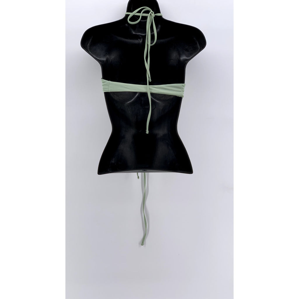 UNBRANDED Women's Green Strappy Swim Top SZ S