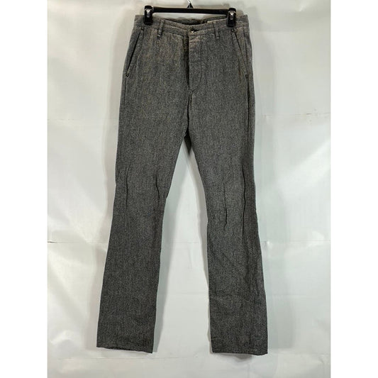 RAG & BONE Women's Charcoal Button-Fly Straight Bootcut Dress Pant SZ 30