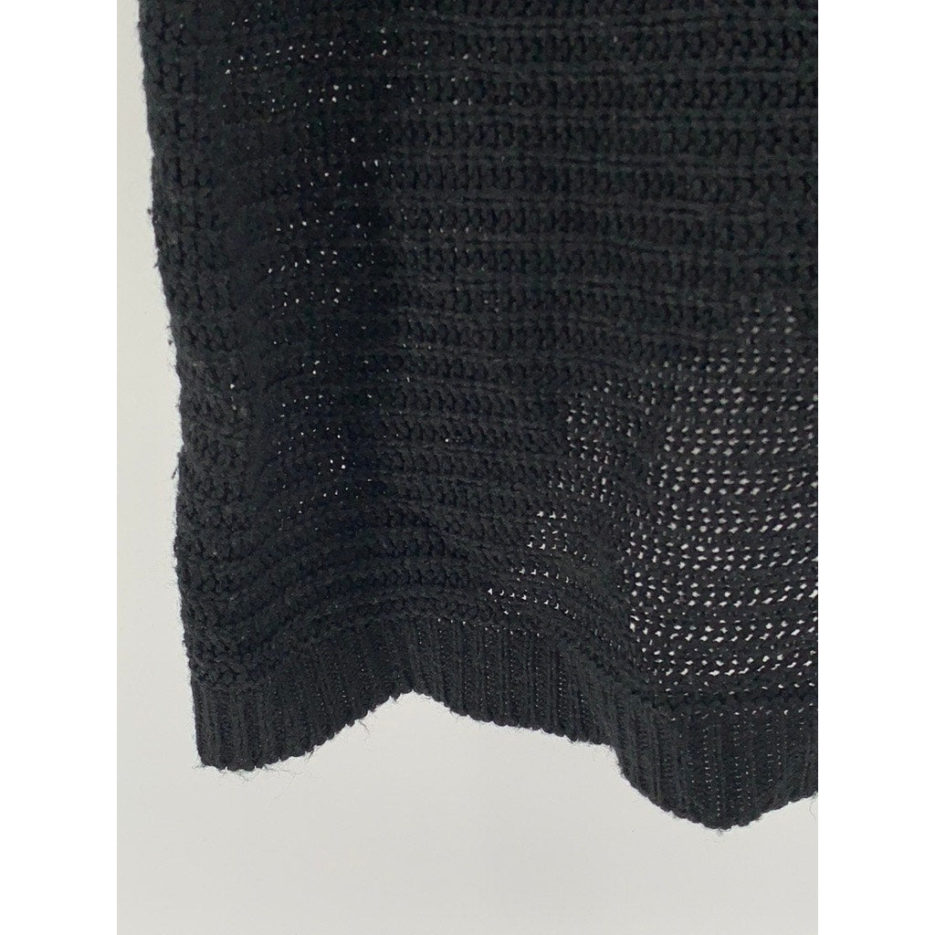 LA VIE 89 Women's Plus Black Knit Back Button Sweater SZ 2X