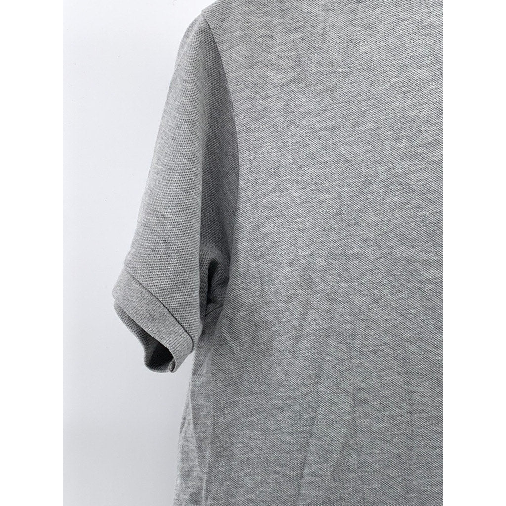 LACOSTE Men's Light Gray Classic-Fit Short Sleeve Polo Shirt SZ M