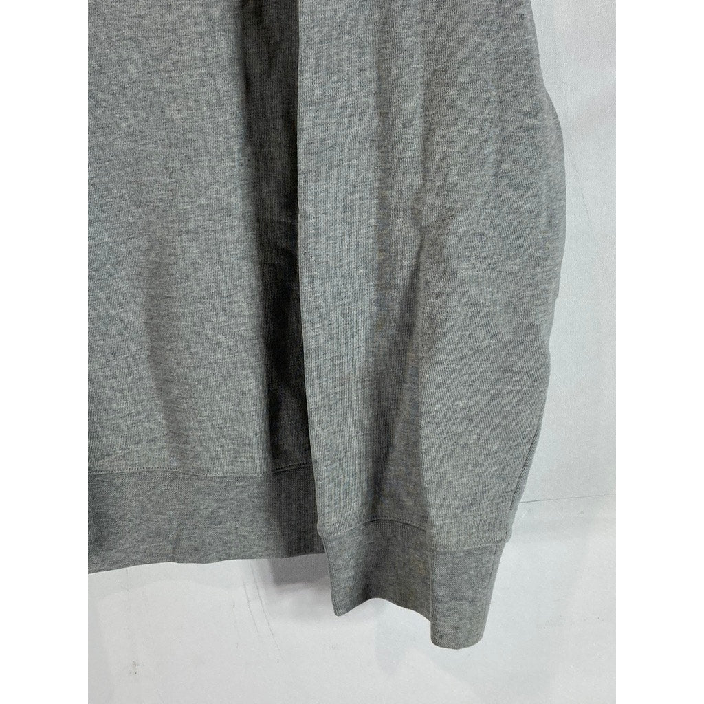 A.P.C RUE MADAME PARIS Men's Heather Gray APC19-87 Logo Crewneck Sweatshirt SZXL