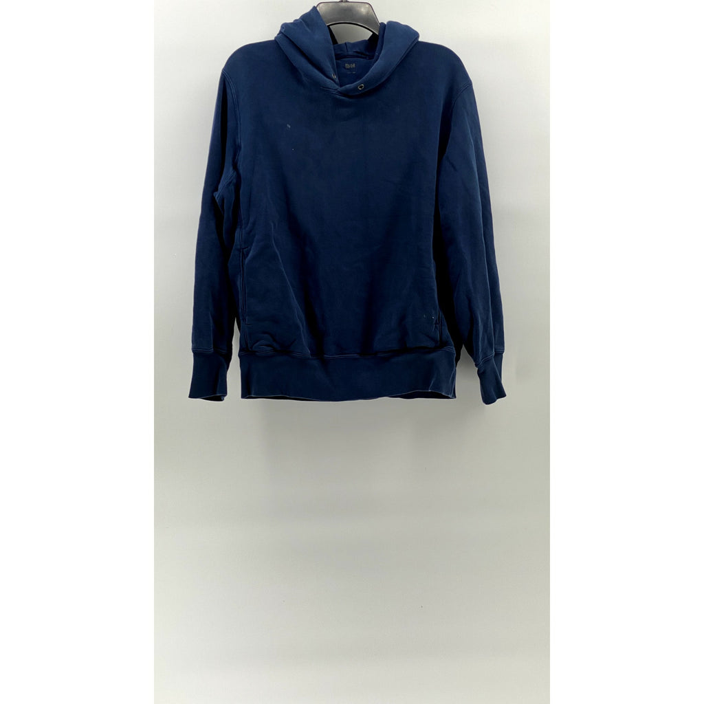 UNBRANDED Women's Dark Blue Solid Casual Pullover Hoodie SZ M