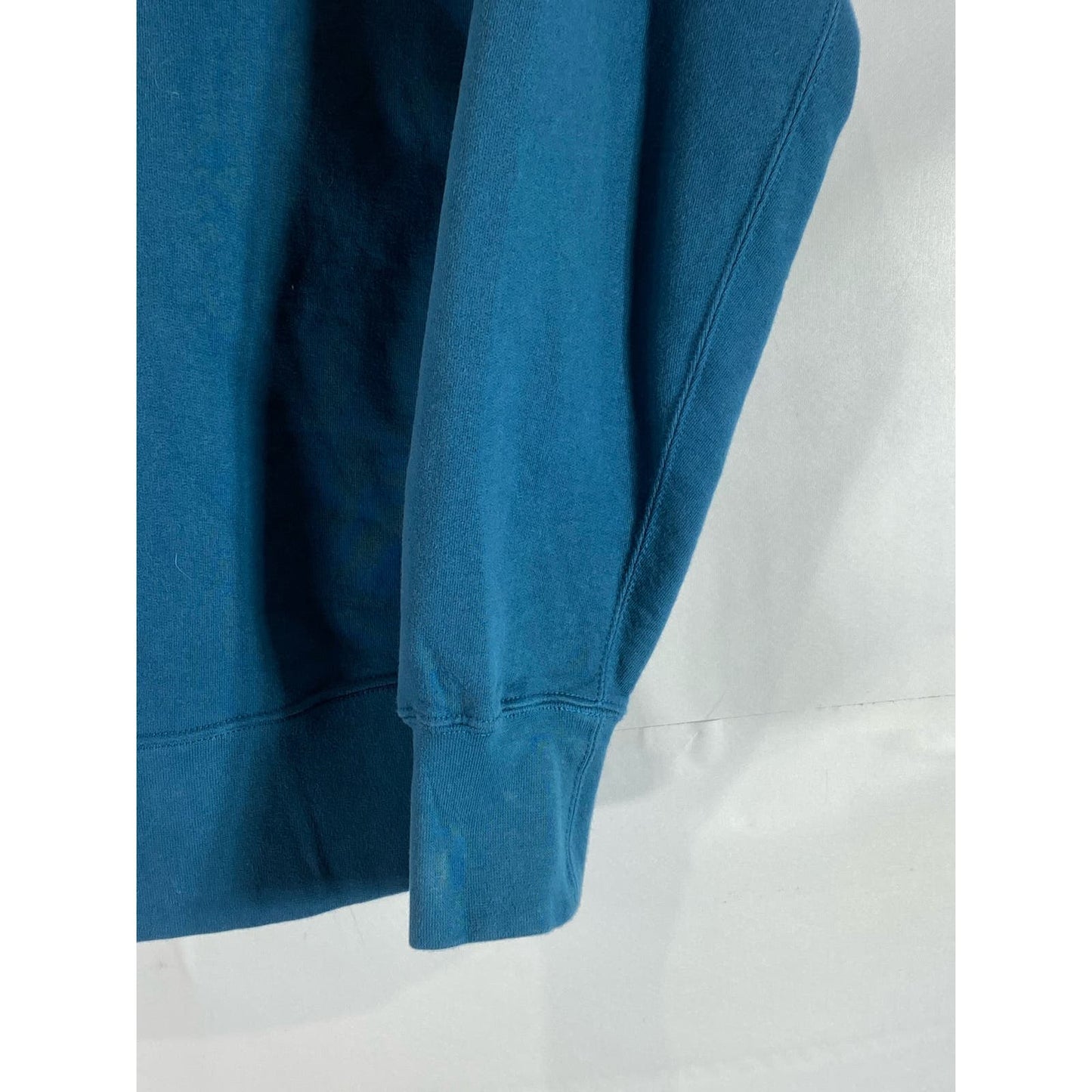 AMERICAN GIANT Blue Cotton Classic Zip-Up Hooded Sweatshirt SZ L