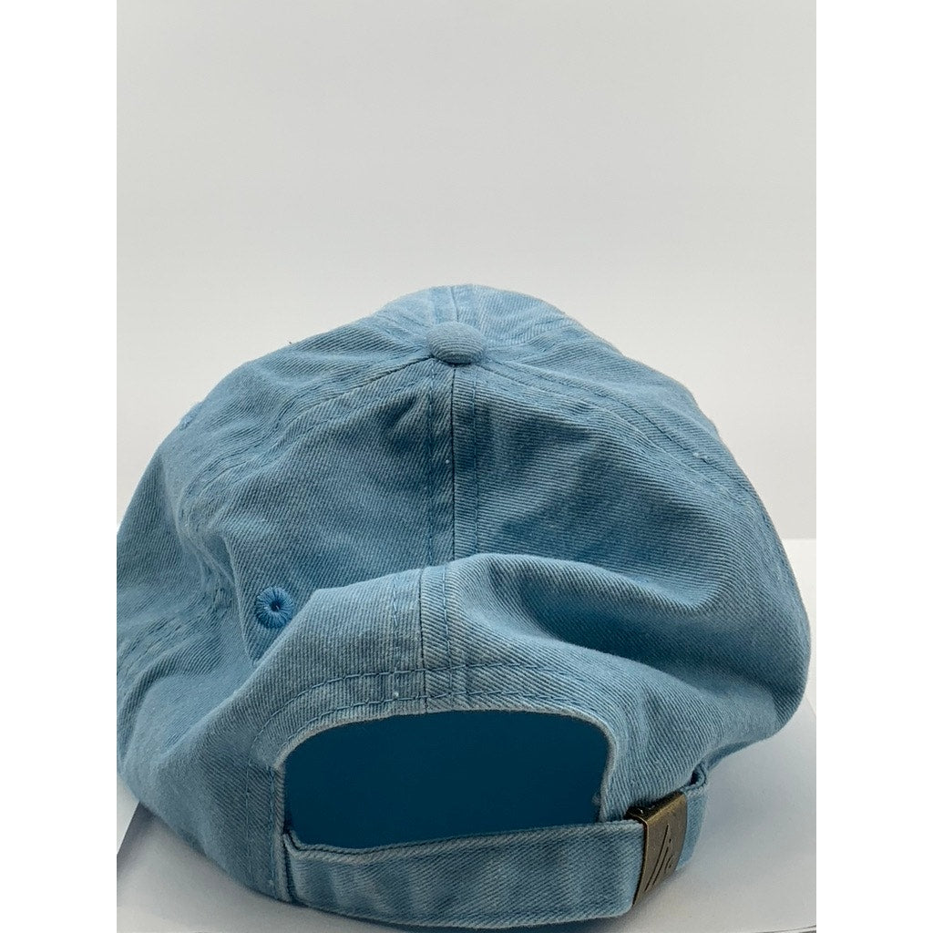 RH SLIDEBACK Unisex Adult Light Blue Embroidered Logo Adjustable Hat SZ OS