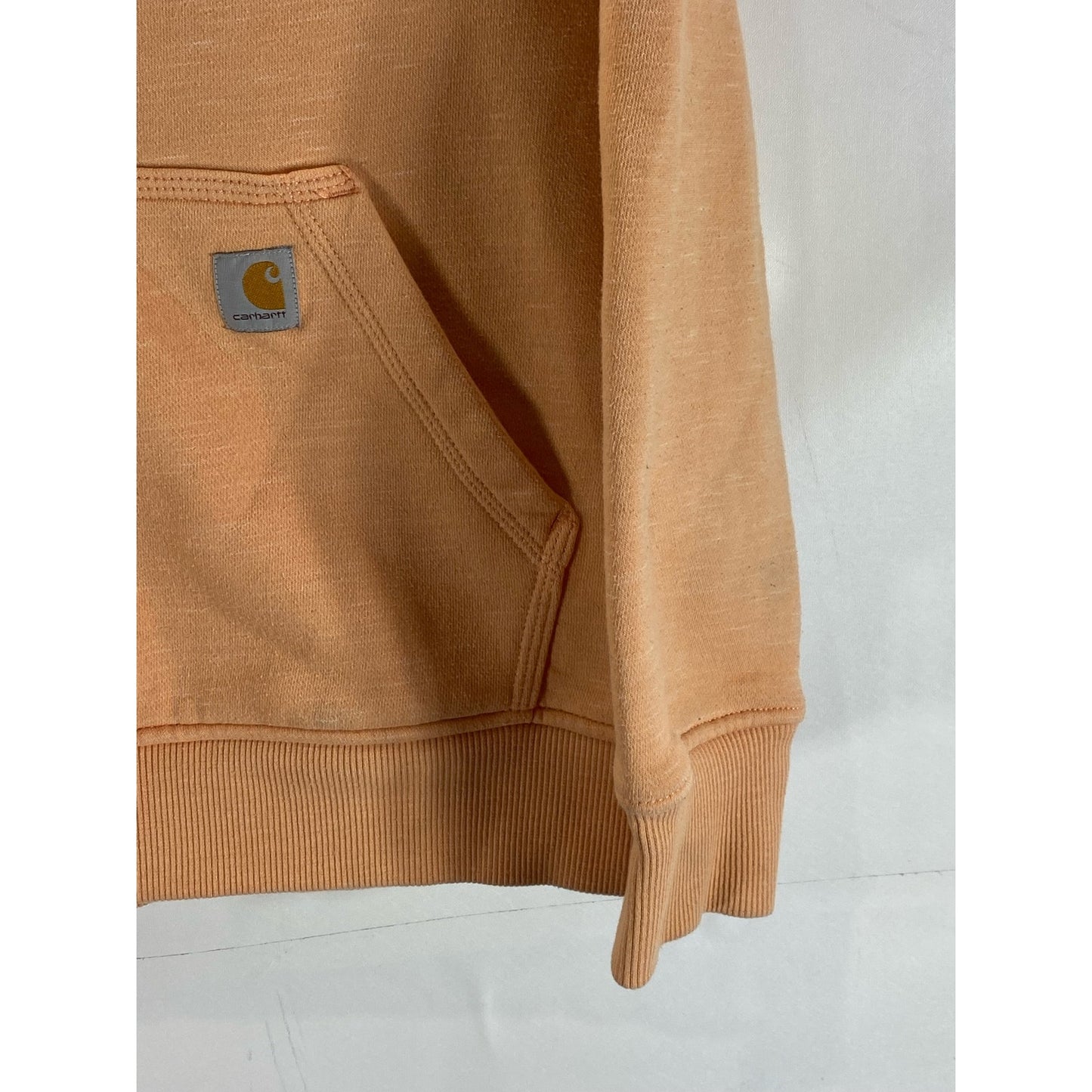 CARHARTT Women's Peach Solid Relaxed-Fit Midweight Pullover Hoodie SZ M