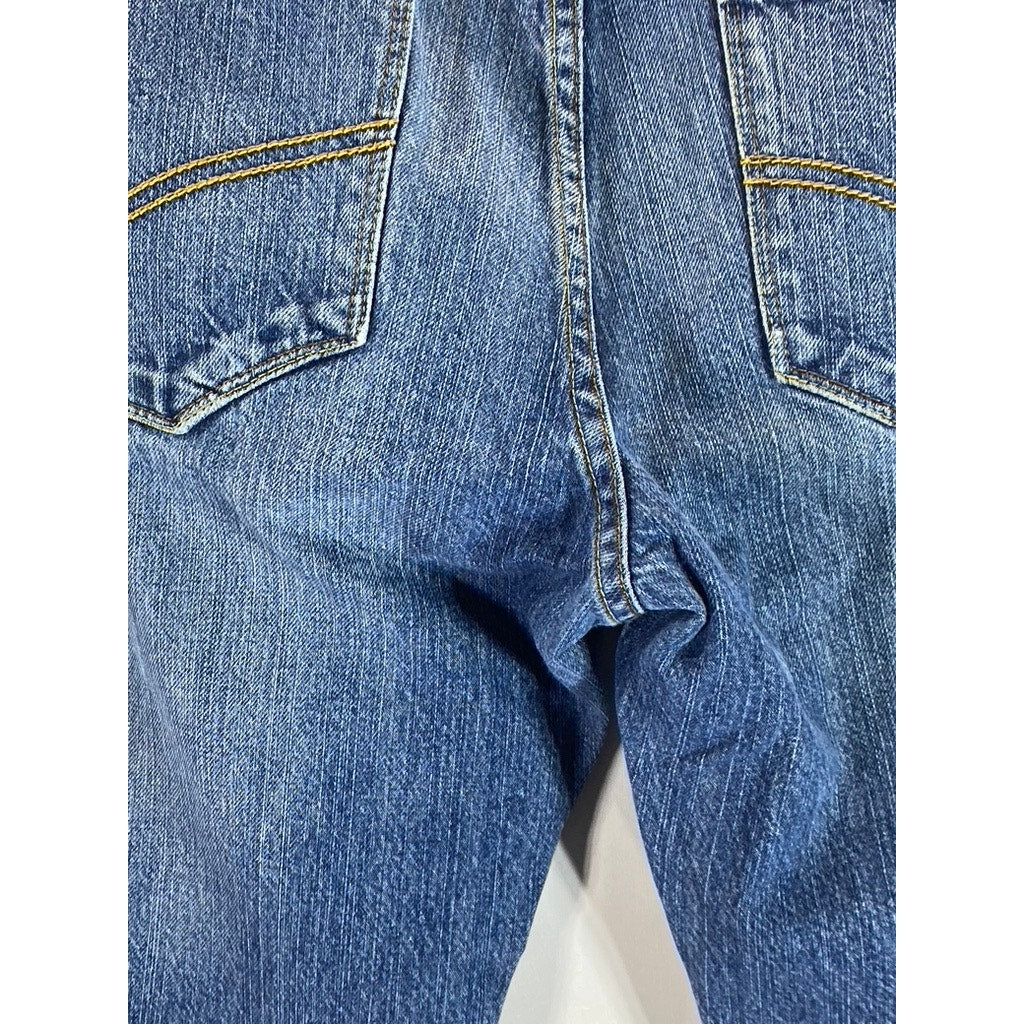 UNIONBAY Men's Blue Vintage Loose-Fit Straight Leg Five-Pocket Jeans SZ 36X34