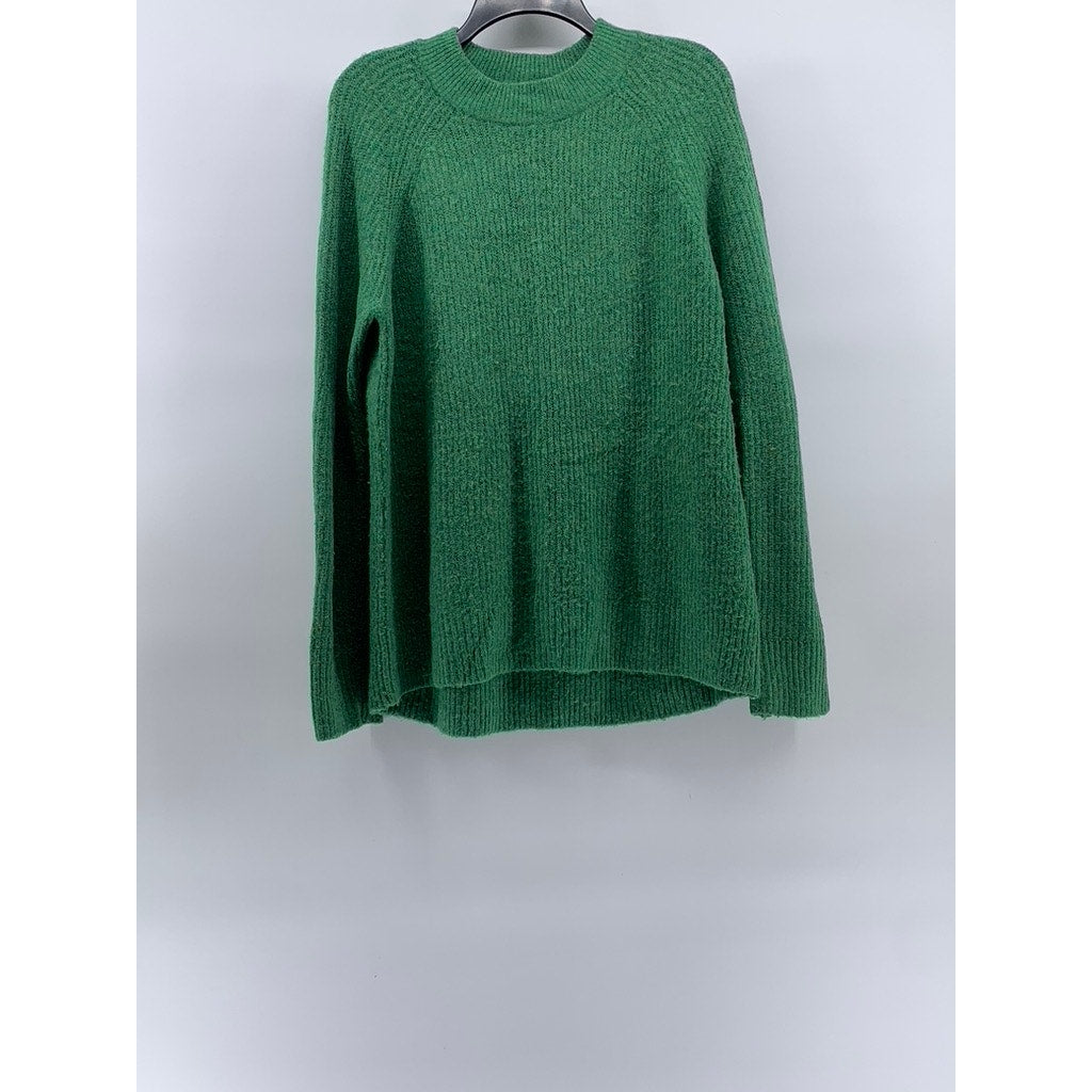 C&A THE BASICS Men's Dark Green Crewneck Knit Pullover Sweater SZ M