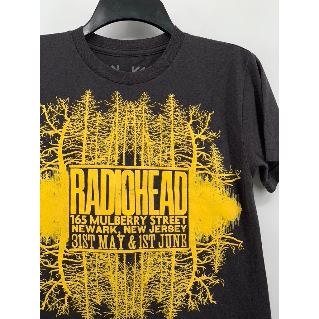 W.A.S.T.E Men's Charcoal Radiohead Graphic T-Shirt SZ S
