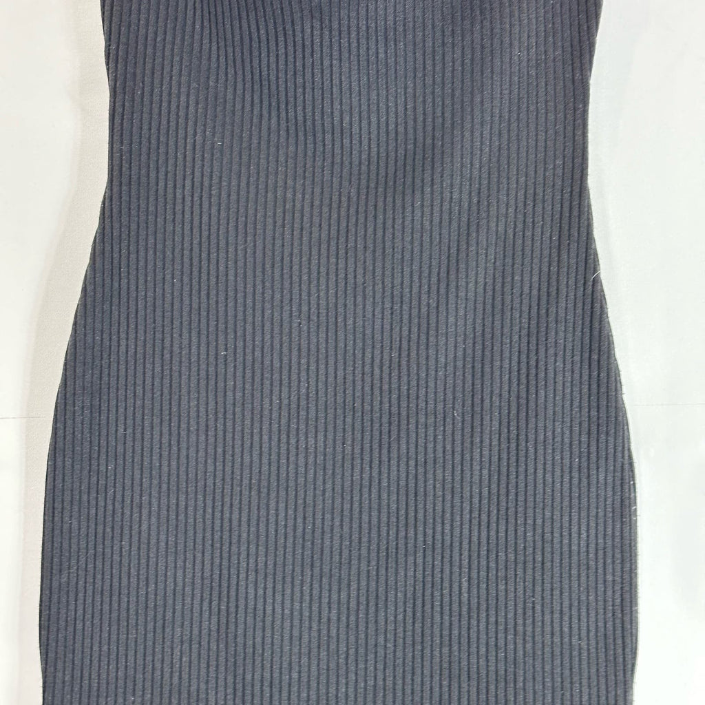 KENDALL & KYLIE Women's Black Ribbed One-Shoulder Bodycon Mini Dress SZ XS