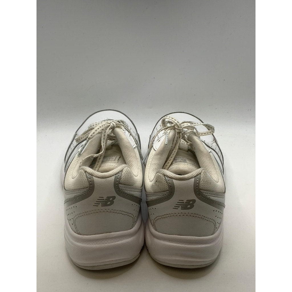 NEW BALANCE Women's White 411V1 Walking Strike Sneakers SZ 7.5