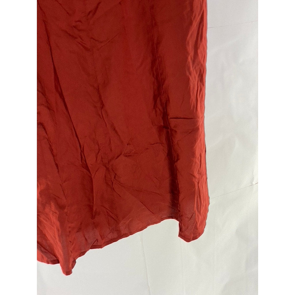 OLD NAVY Women's Flame Scarlet Red Sleeveless Smocked Bodice Tank Mini Dress SZL
