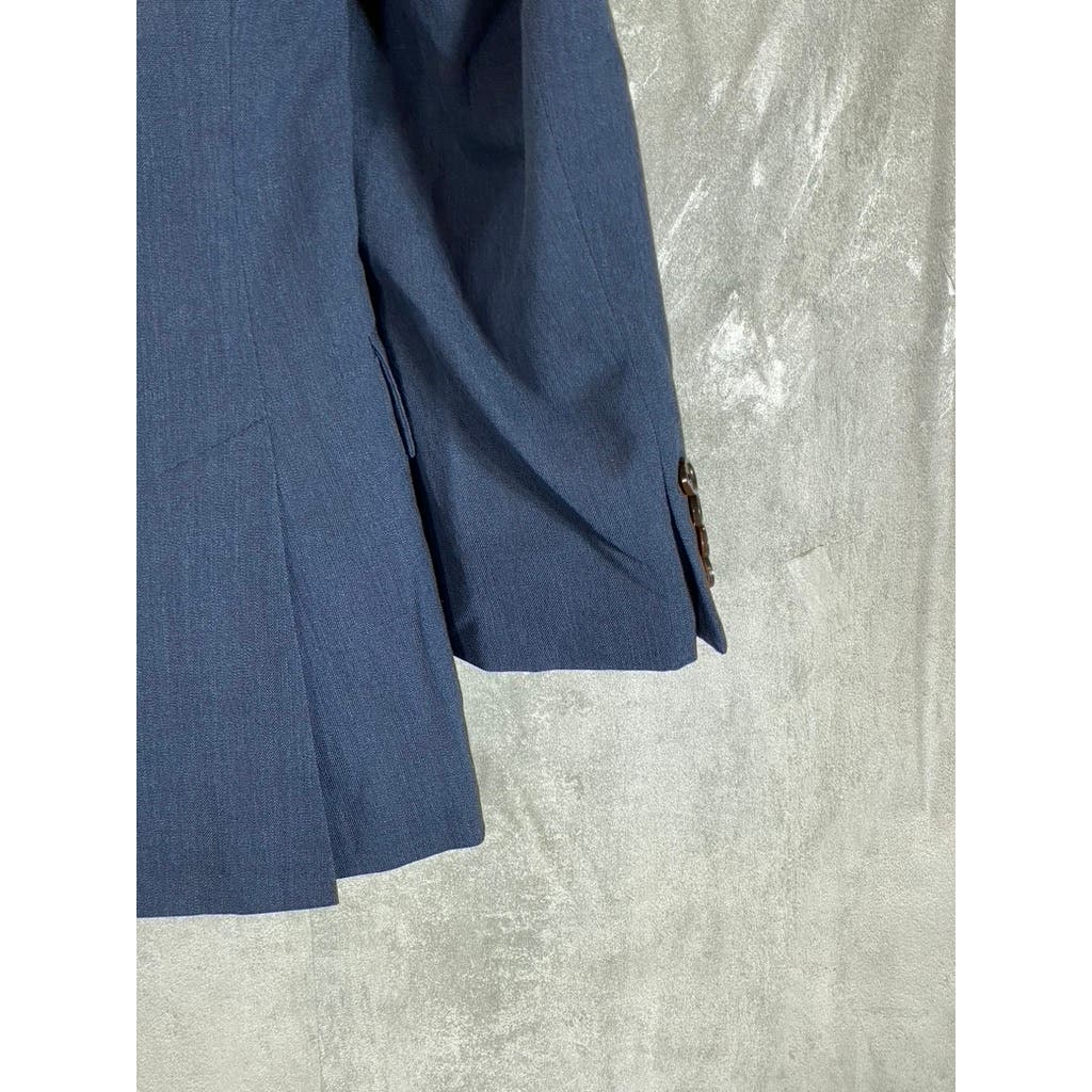 J.CREW Men's Navy Short Slim Ludlow Traveler Wool Two-Button Suit Jacket SZ 36S