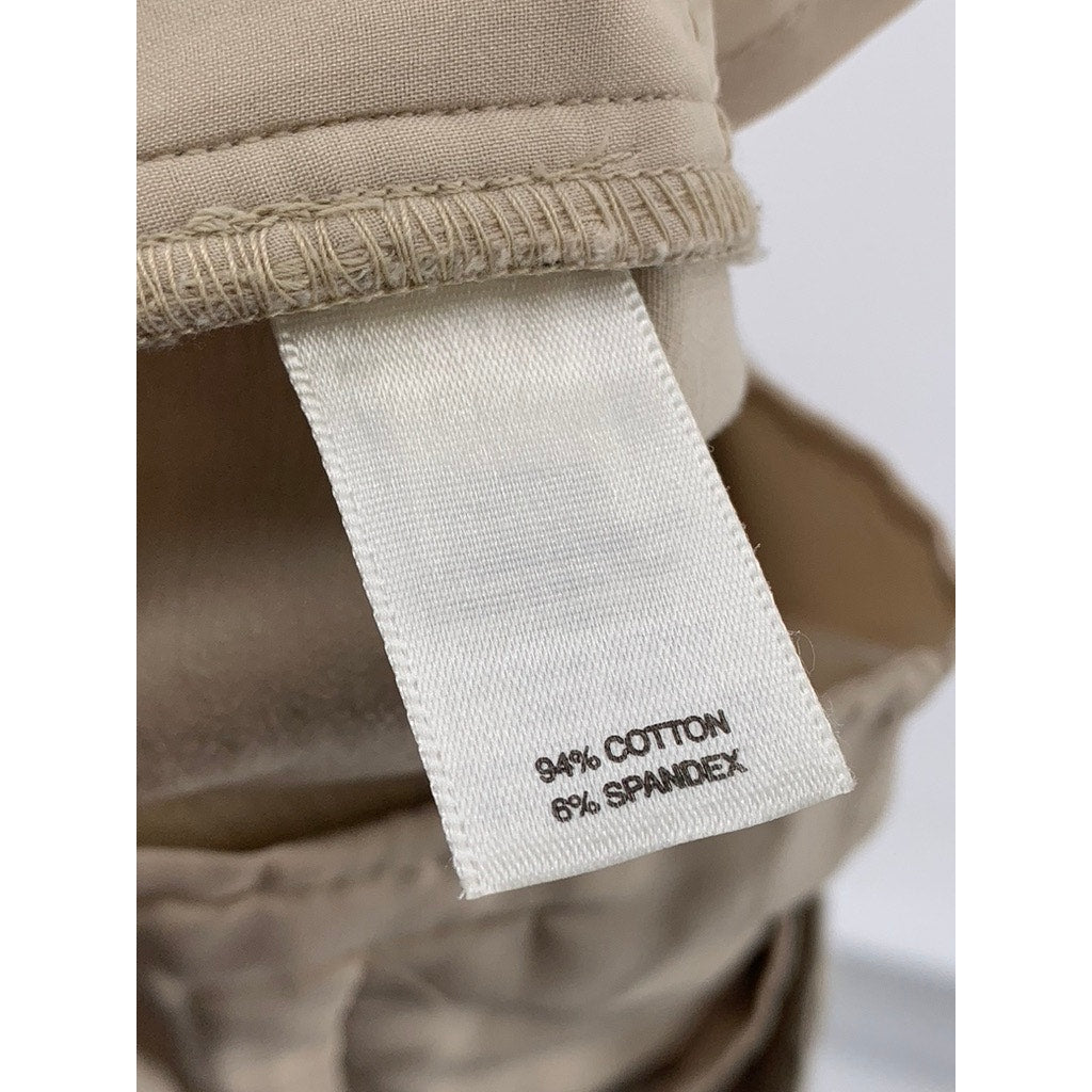 WHITE HOUSE BLACK MARKET Women's Tan Cropped Pants SZ 10