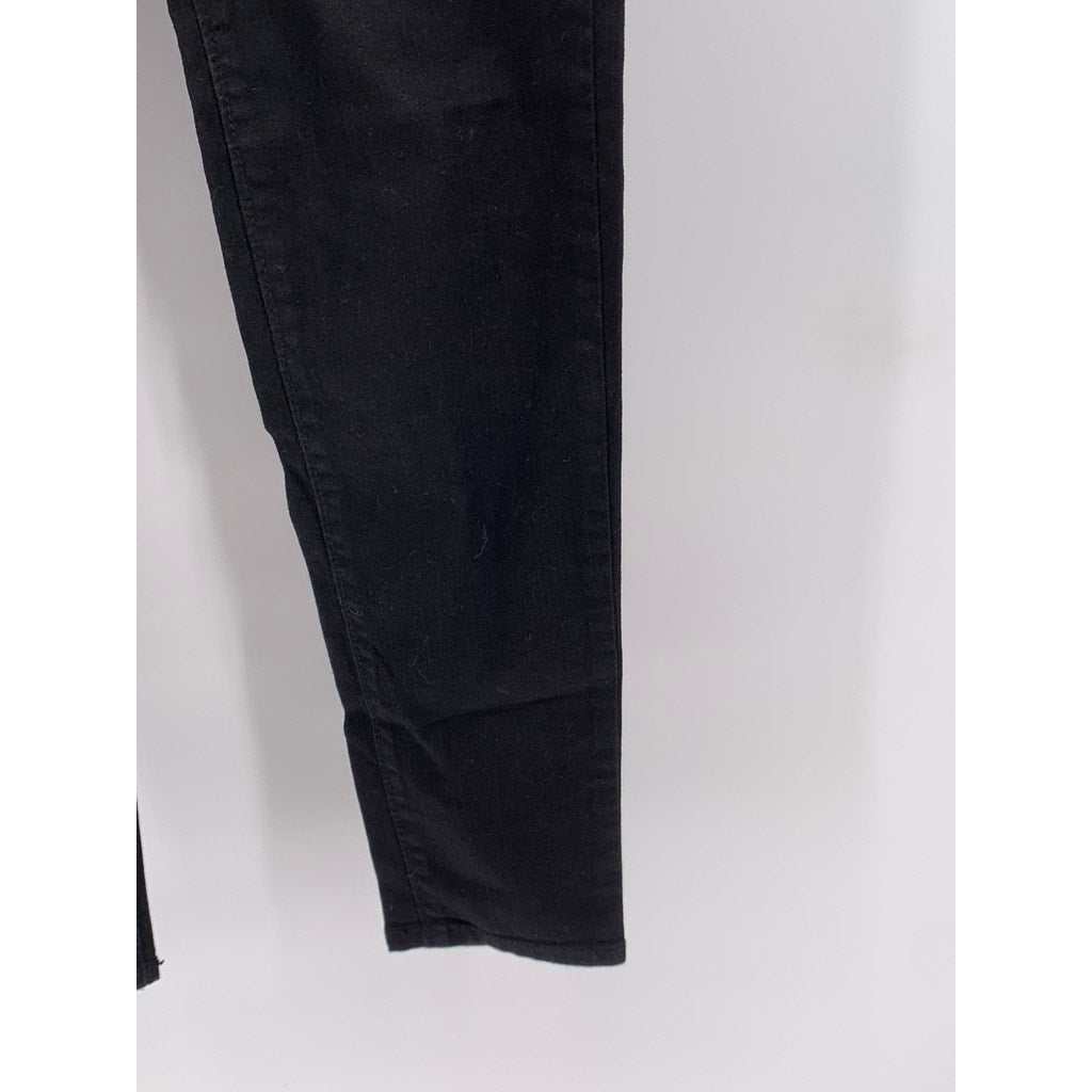 OLD NAVY Women's Petite Black Mid-Rise Super Skinny Jeans SZ 6P