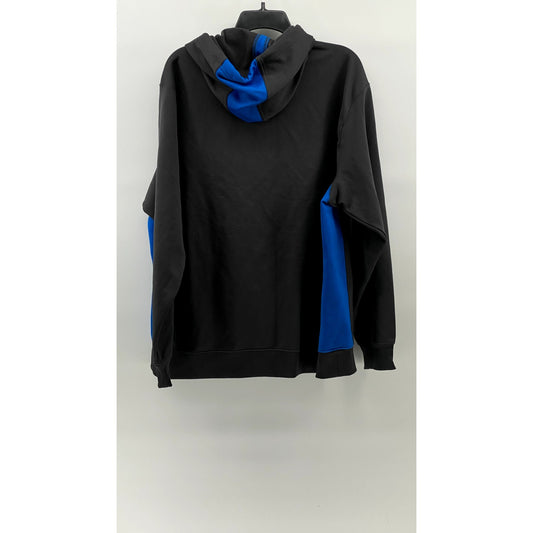 NIKE Men's Blue-Gray Therma-Fit Swoosh Pullover Hoodie SZ XL