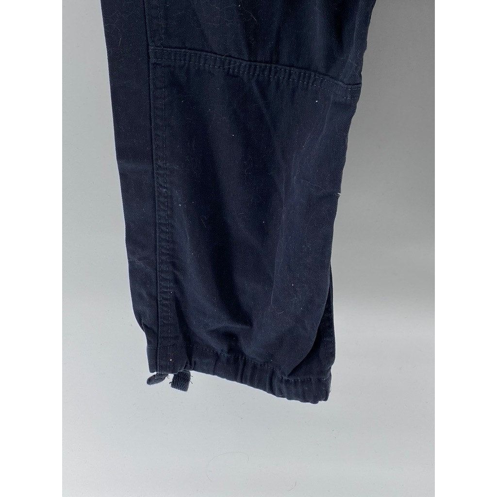 THE STRONGHOLD Men's Navy Blue Relaxed-Fit Straight-Leg Cargo Pants SZ 34x30