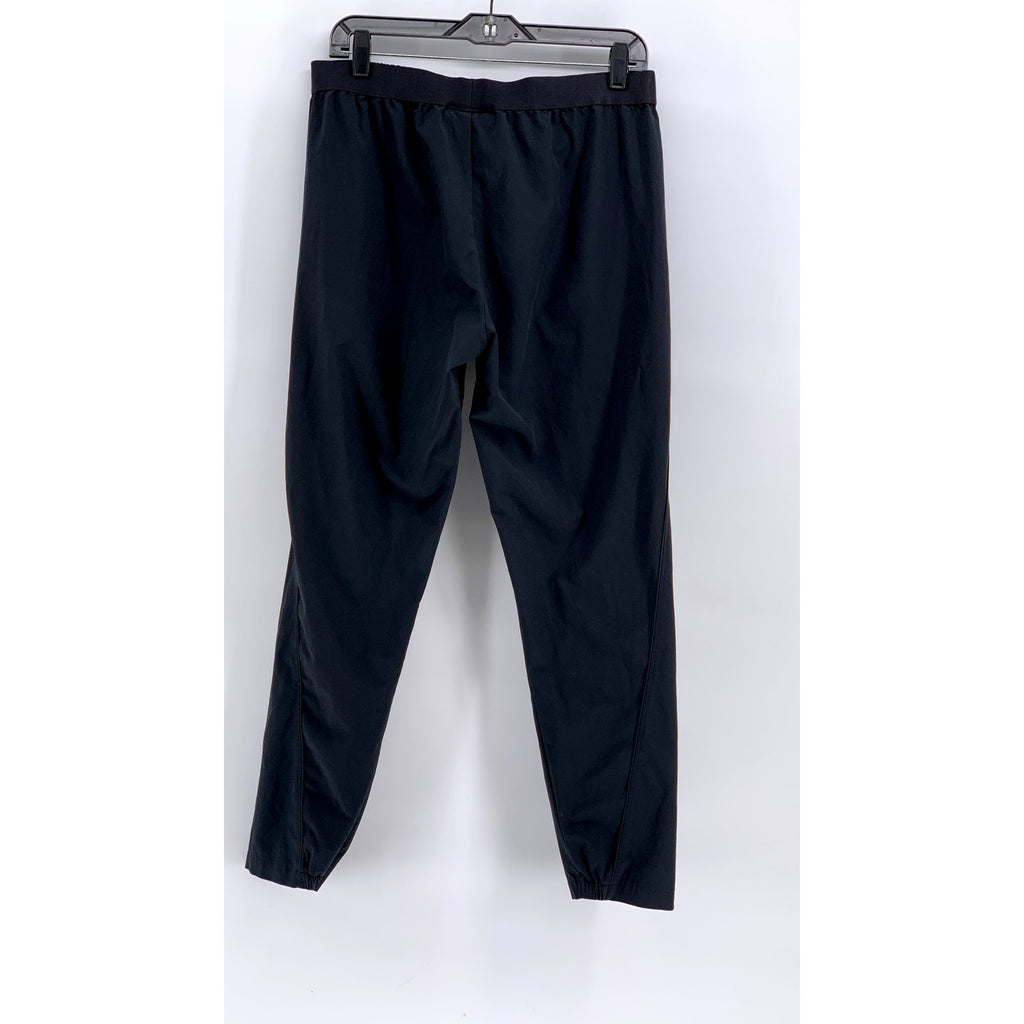 UNDER ARMOUR Women's Black Solid High-Rise Casual Loose Fit Pants SZ M