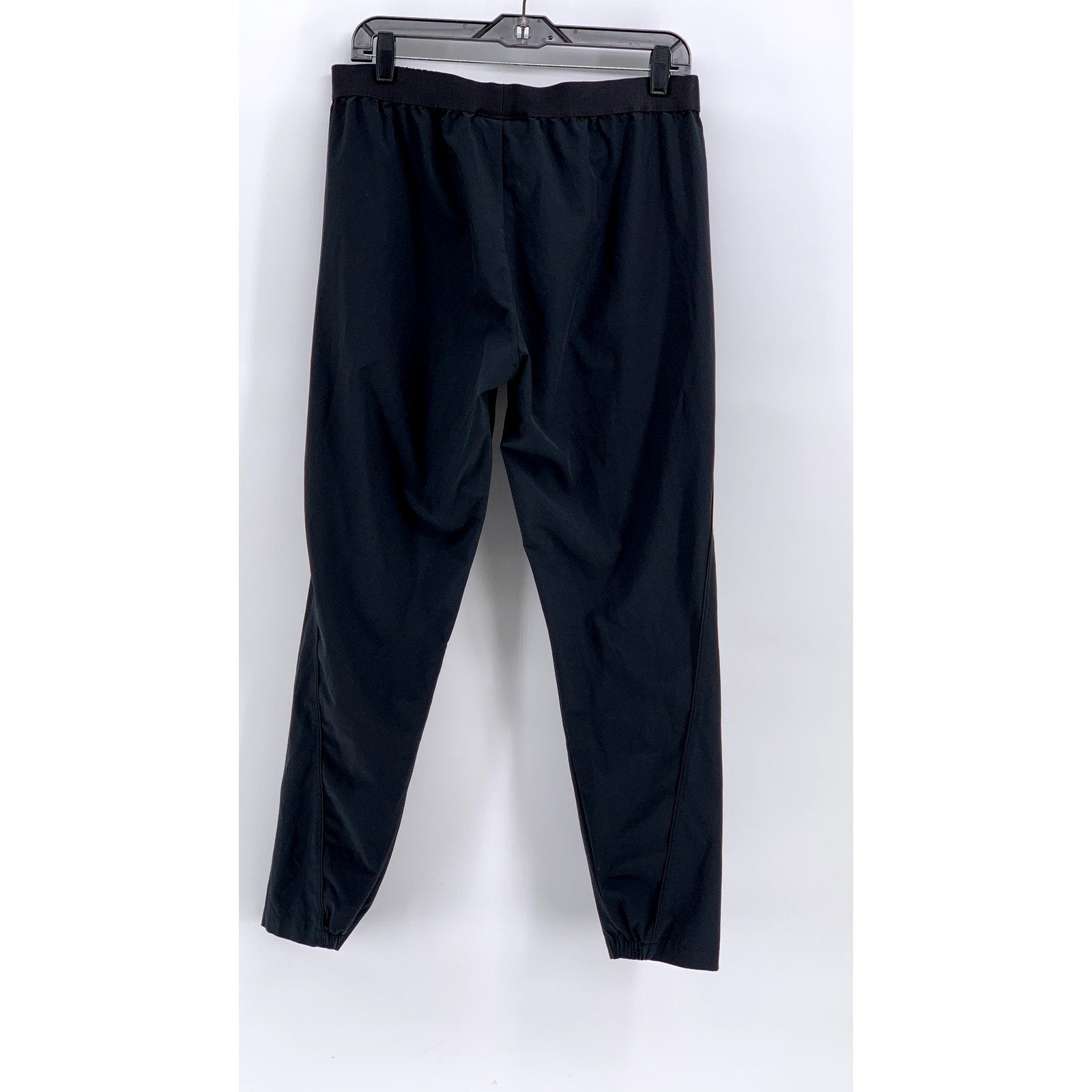 UNDER ARMOUR Women's Black Solid High-Rise Casual Loose Fit Pants SZ M