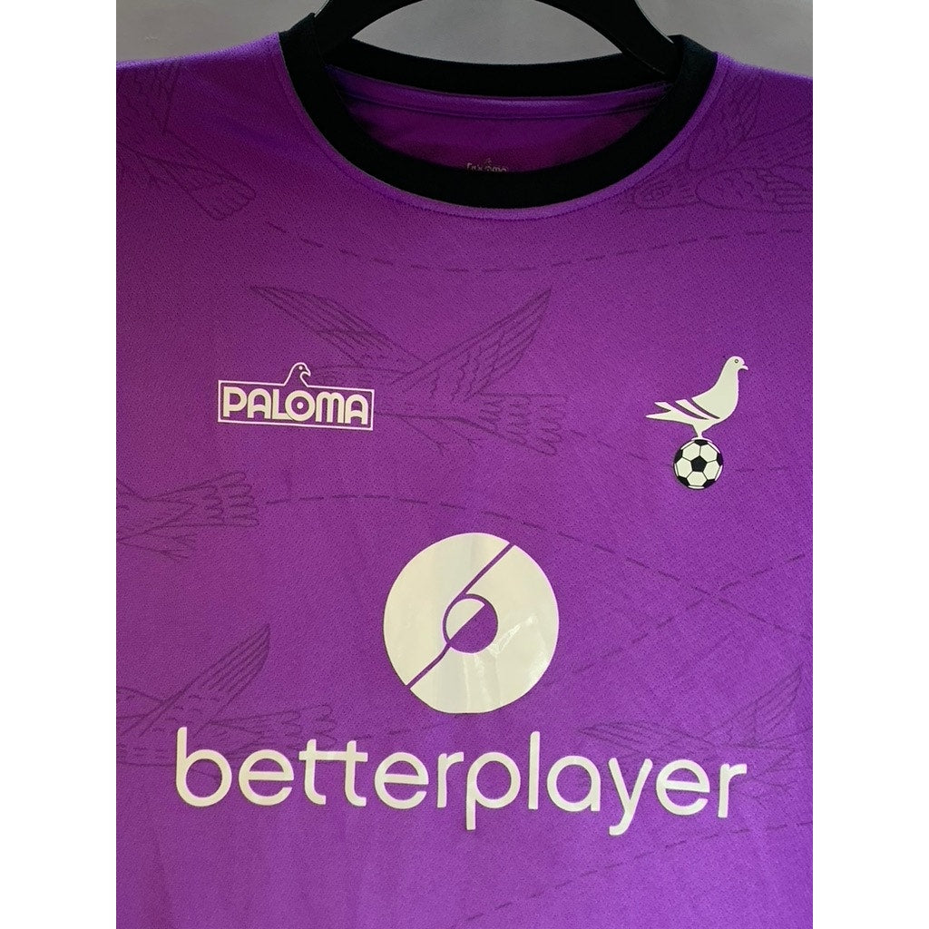 PALOMA NYC FOOTY Women's Purple/Black Custom #9 Crewneck Short Sleeve Jersey SZM